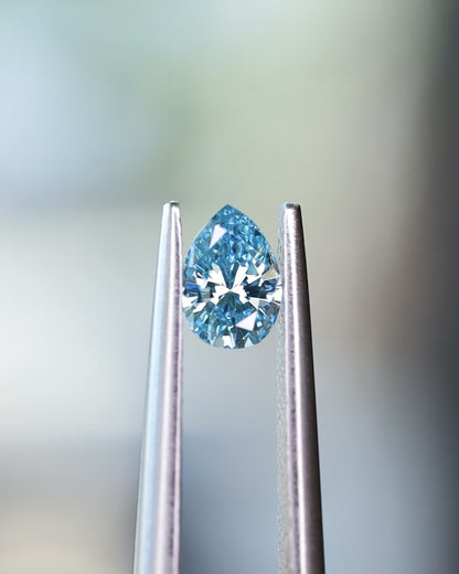 ファンシーインテンスグリーンブルーダイヤモンド(トリートメント)　ルース　0.294ct